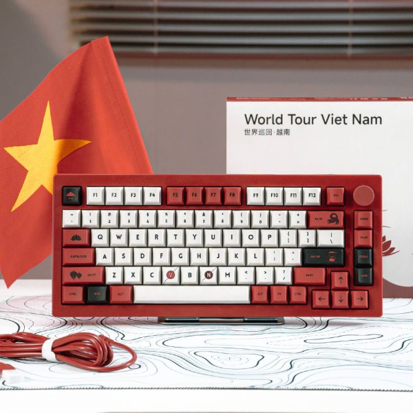 Bàn phím AKKO 5075B Plus Red World Tour VIET NAM