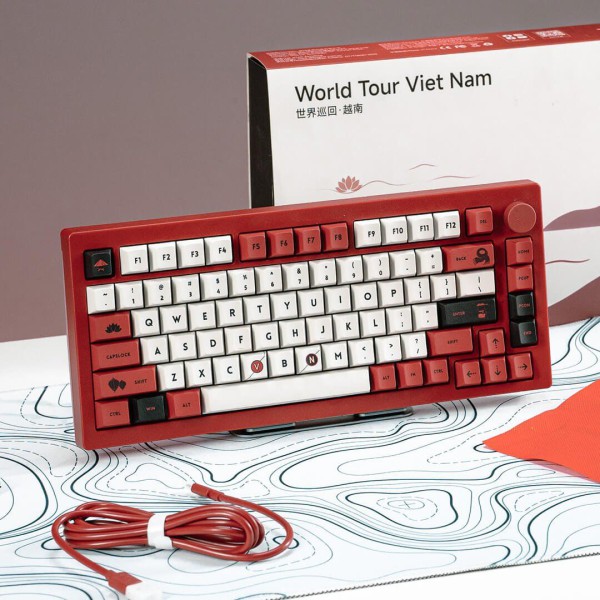 Bàn phím AKKO 5075B Plus Red World Tour VIET NAM