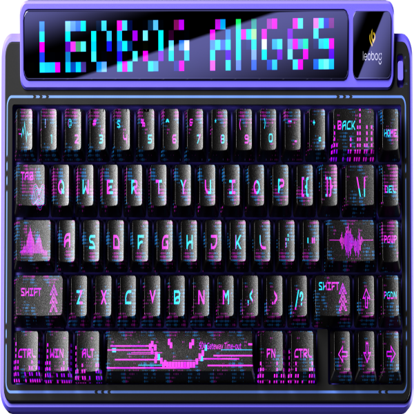 Bàn phím Leobog AMG65 TM (Tím đen/Light feather switch) AMG6504